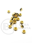 Șaibă cu cristal 4x2mm alamă 1 pachet 20 bucăți 301392