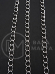 Lanț din inox (304) 4x3x0.6mm color argintie 1 metru 302225