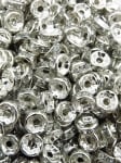 Șaibă albă 8x3.5mm cu cristale gaură 1.8mm 1000 bucăți 302251