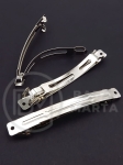 Bază pentru agrafă de păr 100x10mm culoare argintie 2 buc 302257