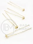 Agrafe metalice 60x8mm culoare aurie 10 bucăți 302259