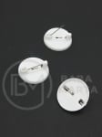 Bază broșă 20x7mm albă 20 buc 302262