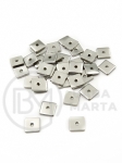 OȚEL pătrat 6x6x1mm (304) gaură 1mm 20 bucăți 303007