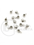 Mărgele din OȚEL (304) 7x3.5x4mm culoare argintie 10 bucăți 303031