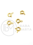 Închizătoare OȚEL (201) 6x1.5mm placate cu aur 2 bucăți 303034