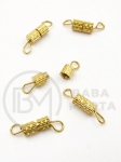 Închizătoare 16x4mm cu șurub OȚEL (304) placat cu aur 303036