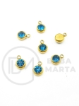 Pandantiv cu cristal OȚEL 8.5x6x3mm 4 buc 303048