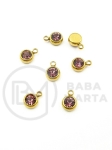 Pandantiv cu cristal OȚEL 8.5x6x3mm 4 buc 303053