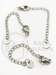 Set lanț 5cm cu încuietoare 7x10mm OȚEL (304) 2 bucăți 303060