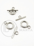 Închizătoare din oțel (304) din două părți 12x16x2mm și 7x18x2mm 5 buc 303072