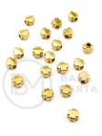 Cruce OȚEL (304) 4x4x2.5mm placat cu aur 5 buc 303084