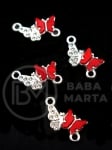Element de conectare metalic cu fluturi 20x10mm 5 pieces 304309