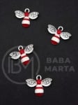 Pandantiv metalic albină 13x18mm 5 buc 304338