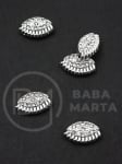 Margele metallice cu cristal, 12x7mm, gaura 1mm, 5 bucati, 304352