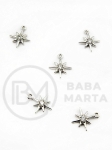 Pandantiv stea 10x8mm alamă cu zirconii 305213