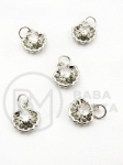 Pandantiv din alamă 11x10x4.5mm cu zirconiu 305242