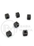 Margele cubice 5x4x5mm din alamă cu zirconiu 305476