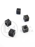 Margele cubice 6x6x6mm din alamă cu zirconiu 305477