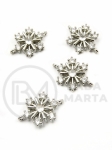 Element fulg de snow 19x13mm alamă cu zirconiu 305494