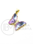 Pandantiv fluture 24x21.5x4mm alamă cu zirconiu 305500