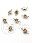 Element de conectare cu cristal OȚEL (304) 12x6.5x4mm 305798