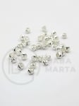 Margele sferice din argint 2.5x2mm, alamă placată, 20 buc. 305921