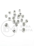 Mărgele cubice de culoare nichel, 3 mm, acoperit cu alamă, 10 buc. 305928