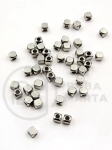 Fațetă Cub 3x3mm OȚEL (304) 20 buc 305941