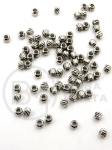 Mărgele cu relief 3mm OȚEL (304) 20 buc 305945