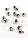 Mărgele 6x9x5mm OȚEL (304) 5 buc 305962