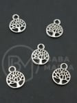 Pandantiv metalic pomul of life 15x11mm 20 buc 306603