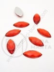 Pietricele acrilice 15x7x3.5mm red pentru lipit 1 pachet 50 buc 151478