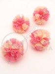 Pompom textil ~25mm bicolor 1 pachet 10 buc 461383