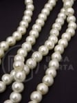 Şir de perle din glass crem 8mm ~80cm ~110 pieces 341042