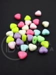 Inimă 9x8x5mm MIX 40gram ~210 bucăți 311426