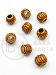 Bilă 11x12mm imitație lemn 1 pachet 40g ~70 buc 311721