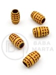 Mărgele 15x10mm imitație lemn gaură 5mm 1 pachet 40g ~67 buc 312817