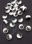 Mărgele Yin și Yang 10x5mm gaură 1.8mm 10 bucăți 312921
