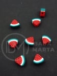 Mărgele FIMO ~9~10x~4.5mm pepene verde 10 buc 312927