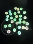 Mărgele LUMINOASE 7x4mm liter mix 40grame ~350 bucăți 312962
