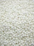 Mărgele albe 3mm efect AB 40 grame ~3350 buc 312963
