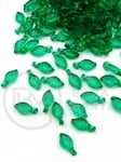 Foaie 10x5mm transparentă verde gaură 1mm 40 grame ~630 bucăți 312972