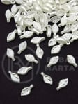 Foaie 10x5mm perlă albă gaură 1mm 40 grame ~630 bucăți 312973