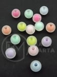 Margele 10mm mate cu gaura la baza colorata 2.2mm 40 grams ~79 pieces 312981