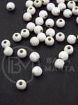 Pastel bilă 6mm gaură albă 1.6mm 40 grame ~330 bucăți 312982