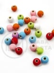 Bilă pastelată 6mm gaură 1.6mm 40 grame ~330 bucăți 312985