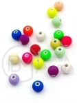 Bilă pastel colorată 8mm, gaură 2mm, 40 grame ~130 bucăți 312989
