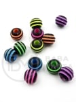 Mărgele 10mm colorate, gaură 3.5mm, 40 grame ~97 bucăți 312991