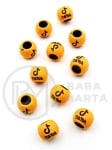 Mărgele 10x12.5mm TikTok imitație lemn gaură 5.5mm 40 grame ~61 bucăți 312995