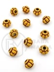 Mărgele 8x11mm imitație lemn gaură 3mm 40 grame ~95 pieces 312997